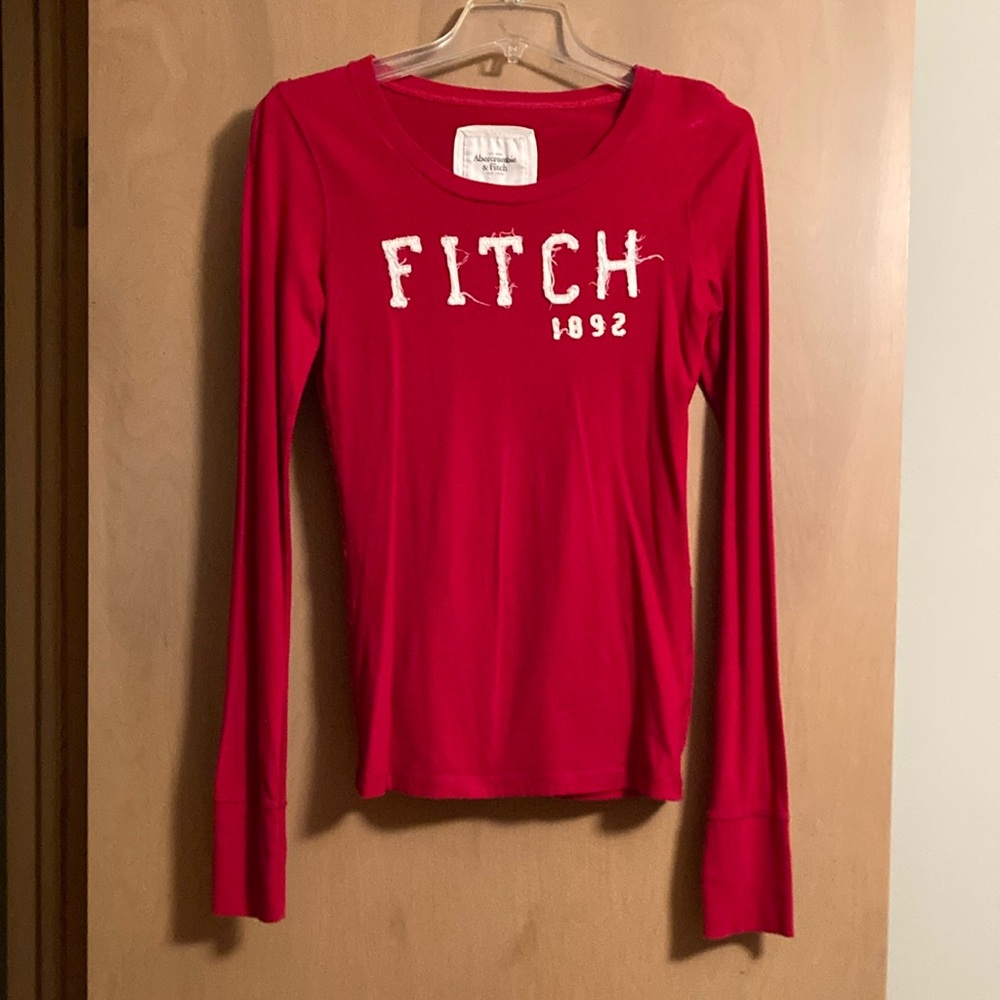 Red Fitch Long Sleeve Shirt